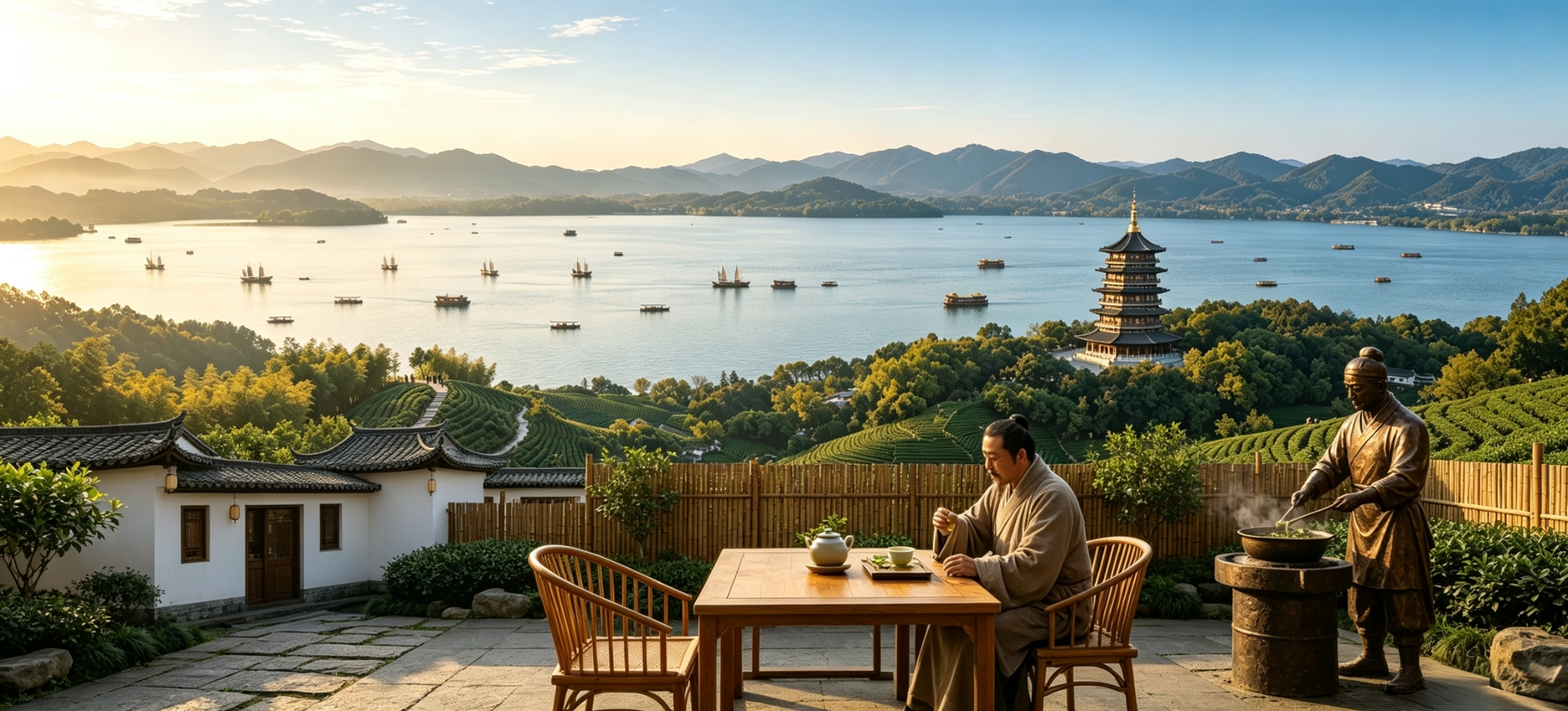 Hangzhou Hike, Misty Village & West Lake Tour