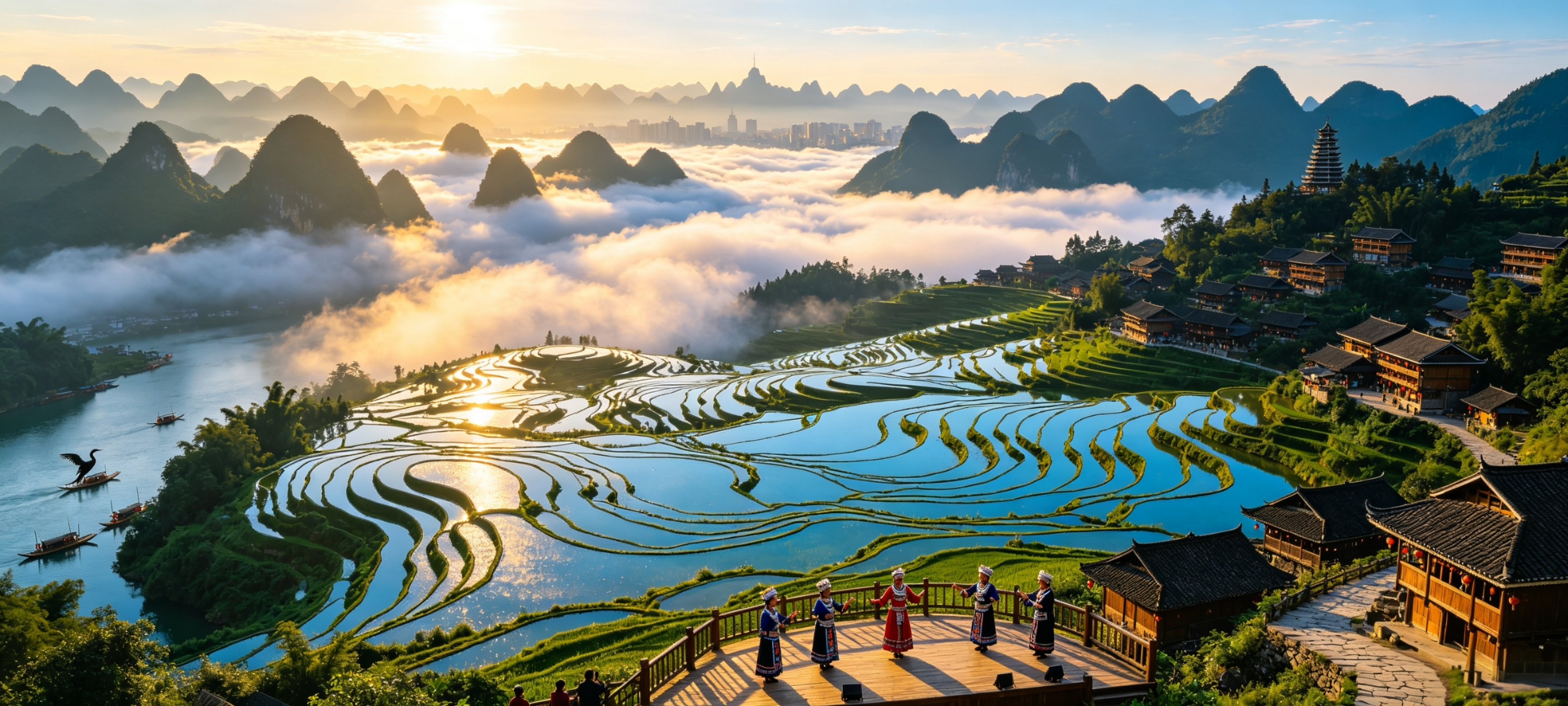 Guilin  Longji  Rice Terrace 4Day Tour