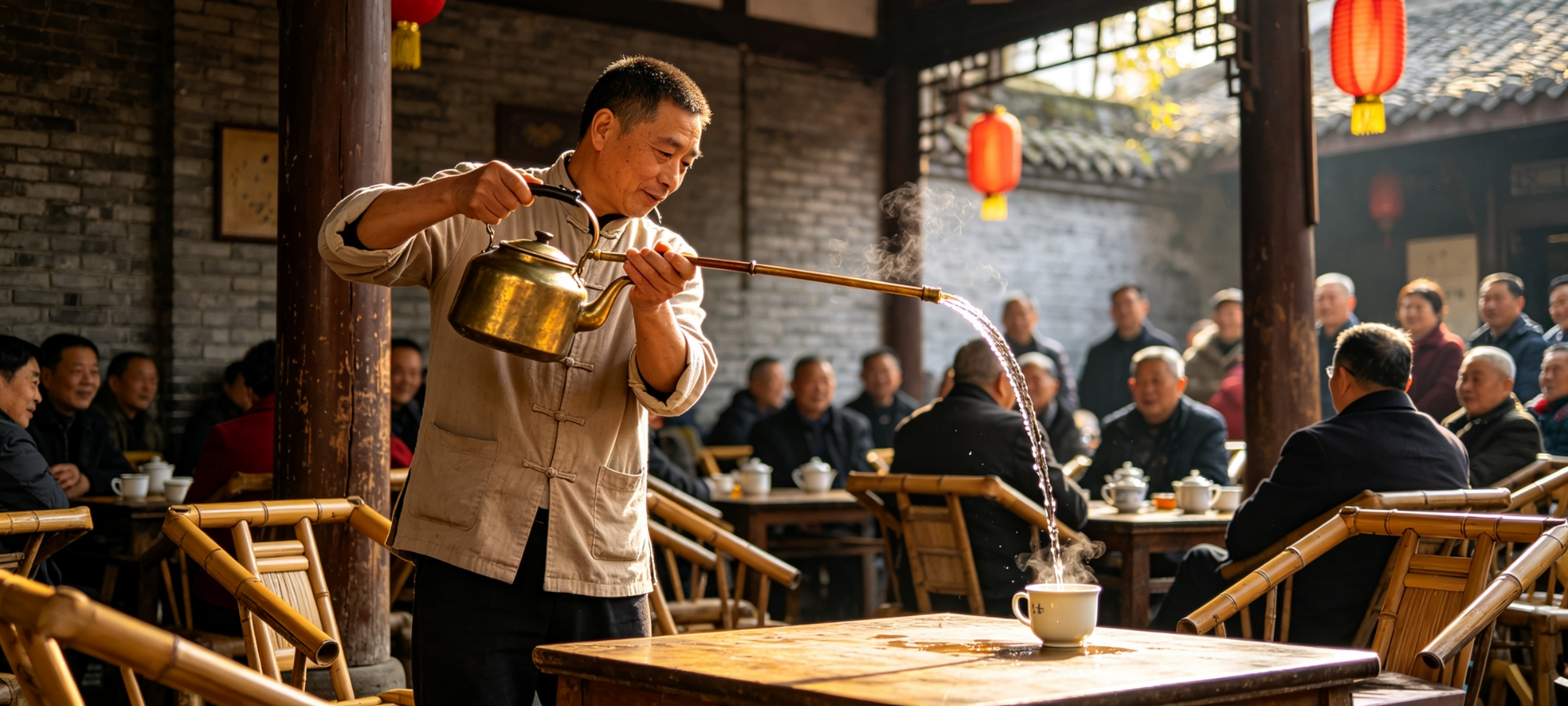 Wide & Narrow Alleys โ People's Park Teahouse โ Chunxi Road