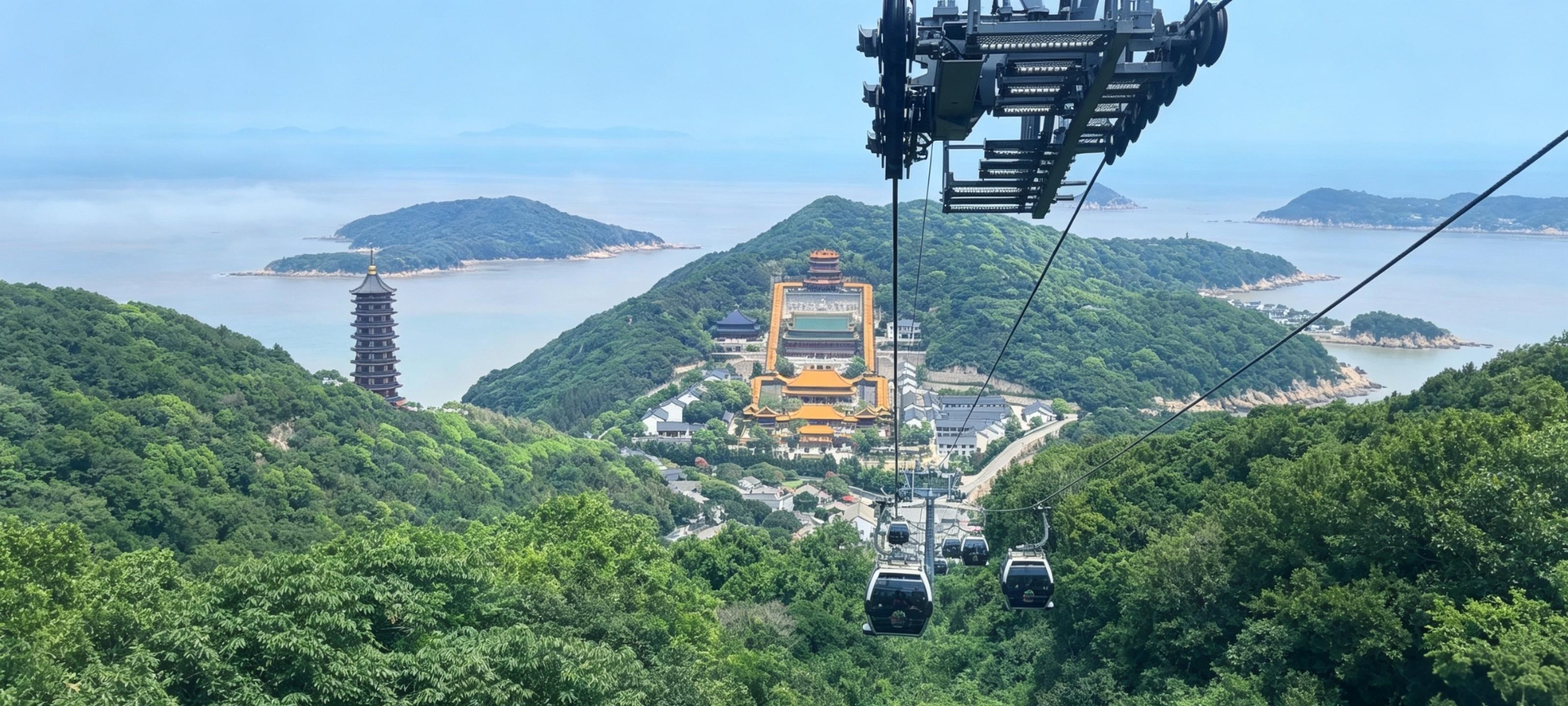 Huiji Temple & Cable Car