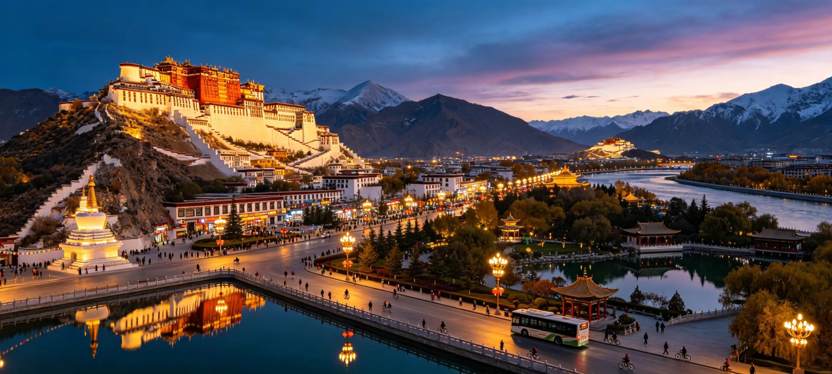 Everest Base Camp โ Return to Shigatse Rise before dawn to witness the legendary golden sunrise bathing Everest's summit.