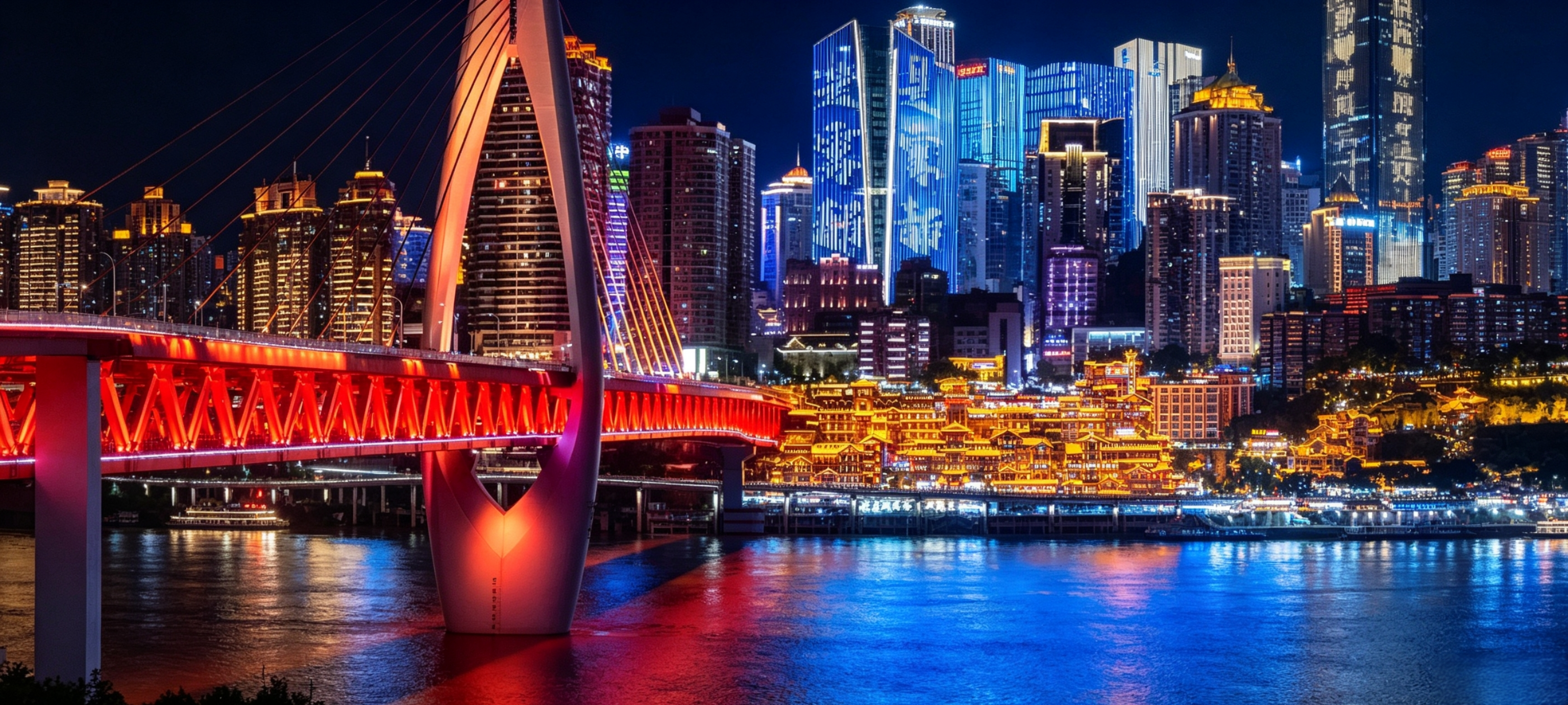 Chengdu Transfer to Chongqing & Mountain City Night View Exploration