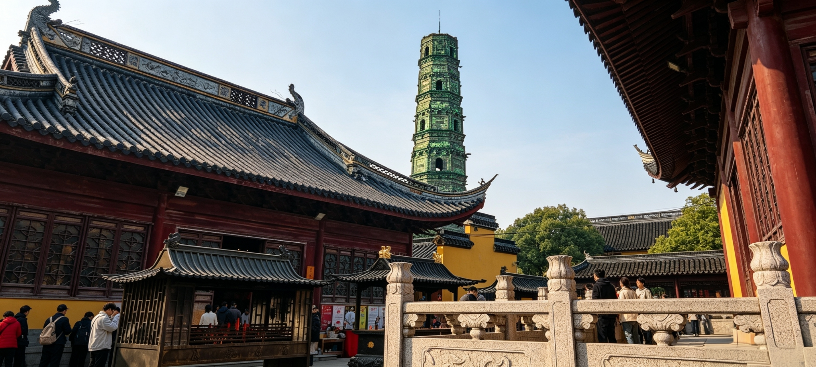 Suzhou → Taicang Liuhe Ancient Town → Qinglong Temple → Qushui Garden (Night View), return to Shanghai